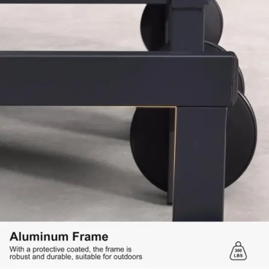 PURPLE LEAF Outdoor Double Chaise Lounge Aluminum Lounge Chairs with Adjustable Backrest Tanning Daybed Reclining Loveseat for Pool Beach Garden Patio image {7}