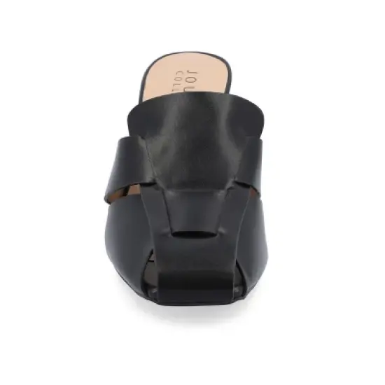 Journee Collection Womens Tristin Slip On Stiletto Square Toe Mule Pumps image {5}