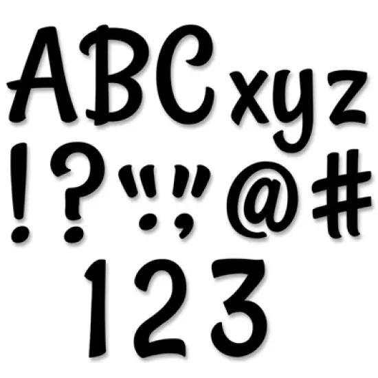 Creative Teaching Press&reg; Stylish Black 4" Designer Letters, 235/Pack image {2}