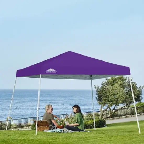 EAGLE PEAK Slant Leg Pop-up Canopy Tent Easy One Person Setup Instant Outdoor Beach Canopy Folding Portable Sports Shelter image {38}