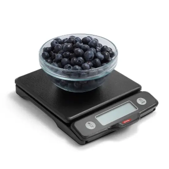 OXO 5Lb Food Scale with Pull Out Display: Kitchen Scale, Backlit Electronic Display, Black, Battery Powered image {6}