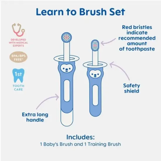 MAM Learn to Brush Toothbrush Extra Soft - 2pk image {2}