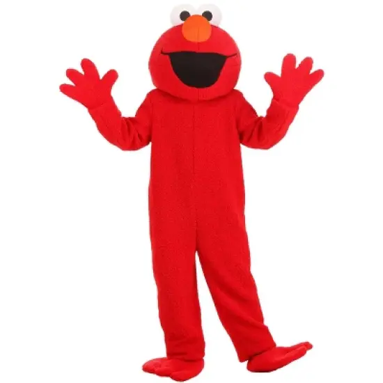 HalloweenCostumes.com Adult Sesame Street Elmo Halloween Costume | TV Show Mascot Dress-Up Outfit image {10}