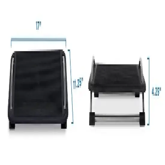 Mount-It! Tilting Footrest Under Desk | Ergonomic Office Foot Rest Adjustable | Computer Desk Foot Support | Large Platform Elevated Office Footrest image {6}