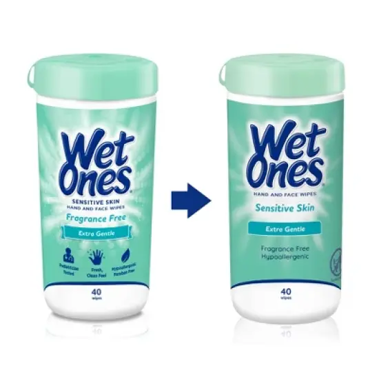 Wet Ones Sensitive Skin Hand Wipes Canister - Unscented - 40ct image {7}