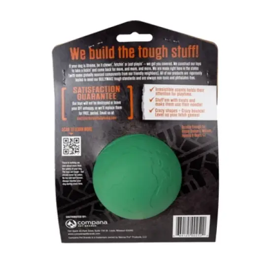 Bullymake Toss and Treat Globe Blueberry Flavor Dog Interactive Toy image {1}