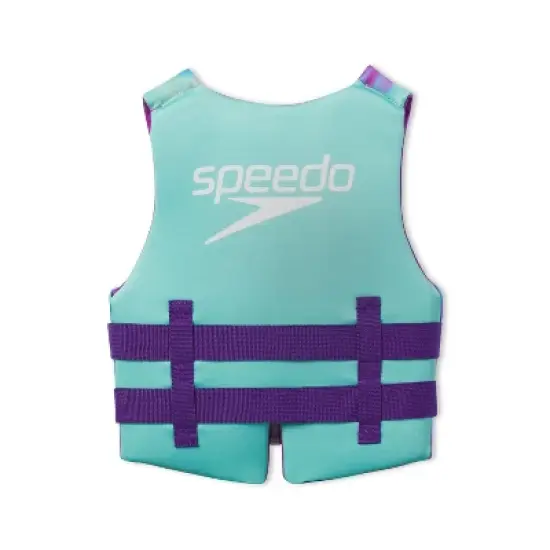 Speedo Junior Life Jacket Vest - Purple: Youth 50-90 lbs, Polyethylene/Polyester, Swim Gear image {1}