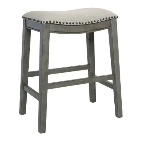 24" Saddle Counter Height Barstool - OSP Home Furnishings image {4}
