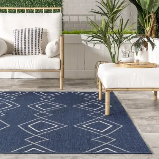 nuLOOM Mallie Moroccan Striped Indoor/Outdoor Area Rug image {7}