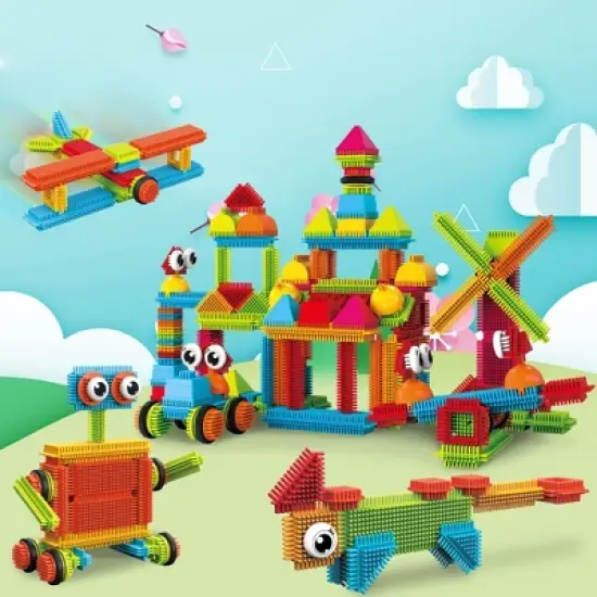 PICASSO-TILES Building Blocks Set for Kids, 120PCS Hedgehog Construction STEM Educational Toy image {3}