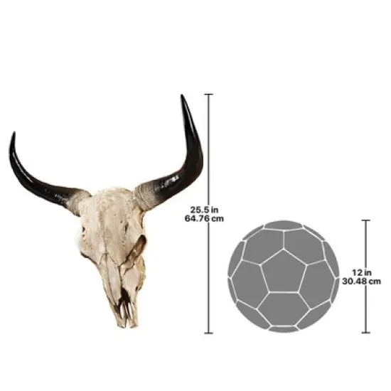 Design Toscano Long Horn Steer Wall Trophy image {2}
