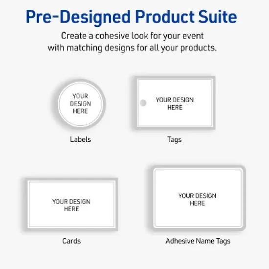Avery Rectangle Labels, Silver Border, 4" x 3-1/3", 40ct image {6}