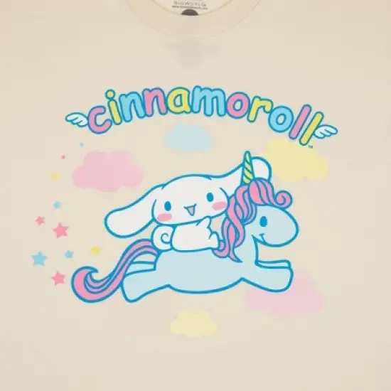 Men's Sanrio Cinnamoroll Short Sleeve Graphic T-Shirt - Beige image {2}