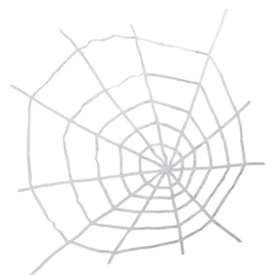 Northlight Spooky Spider Web Hanging Halloween Decoration - 80" - White image {4}