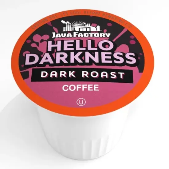 Java Factory Hello Darkness Flavored Coffee Pods for Keurig, Dark Roast,40 Count image {2}
