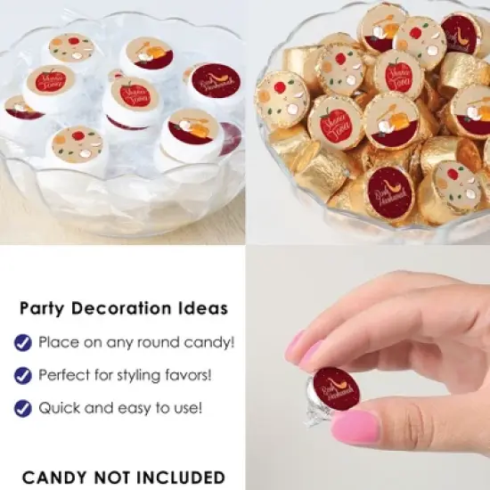 Big Dot of Happiness Rosh Hashanah - Jewish New Year Party Small Round Candy Stickers - Party Favor Labels - 324 Count image {4}