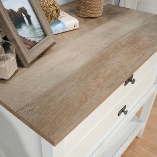 Cottage Road Lateral File Cabinet with Wood Accents and Drawer Soft White - Sauder image {3}