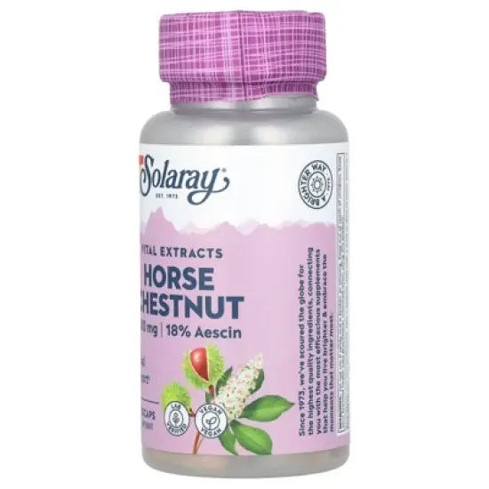Solaray Vital Extracts, Horse Chestnut, 400 mg, 60 VegCaps image {3}