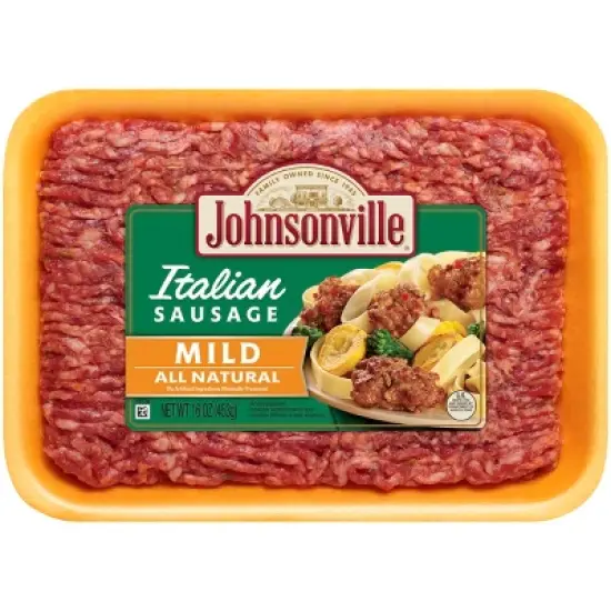 Johnsonville Mild Italian Ground Sausage - 16oz image {6}