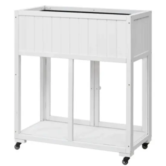 62.4" Portable Greenhouse-Movable Storage Box & Adjustable Shelves for Balcony image {3}