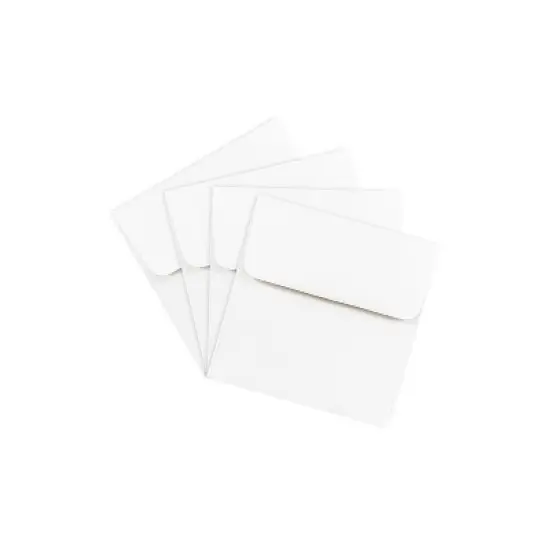 JAM Paper 4.5 x 4.5 Square Invitation Envelopes White 439911145 image {2}