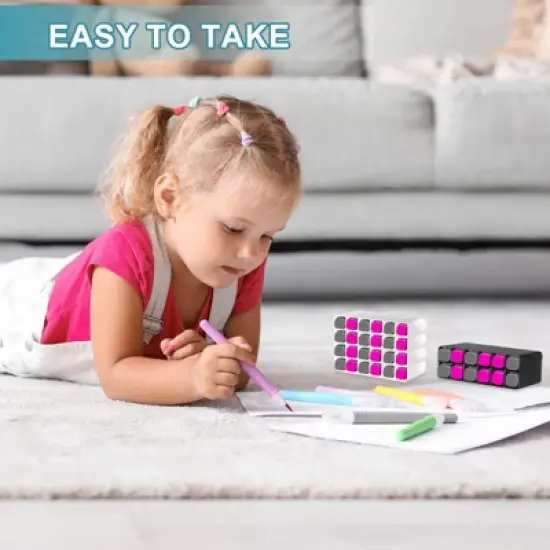 Unique Bargains PVC Space Saving Pen Storage Multi-Slots Design Marker Organizer image {3}