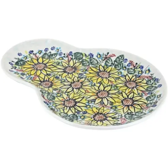Blue Rose Polish Pottery 209 Vena Breakfast Plate image {4}