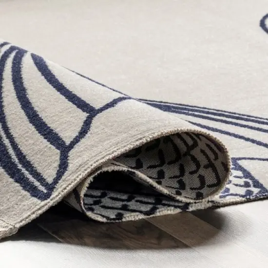 nuLOOM Sheryl Nautical Indoor/Outdoor Tassel Area Rug image {3}