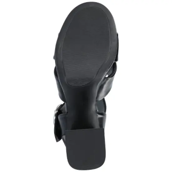 Journee Collection Womens Akeely Tru Comfort Foam Mid Heel Platform Sandals image {4}