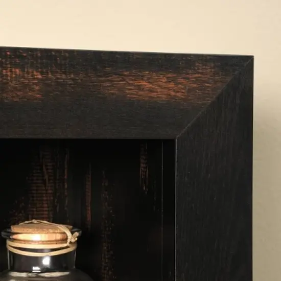 Dakota Pass Computer Desk with Hutch Light Brown - Sauder image {13}