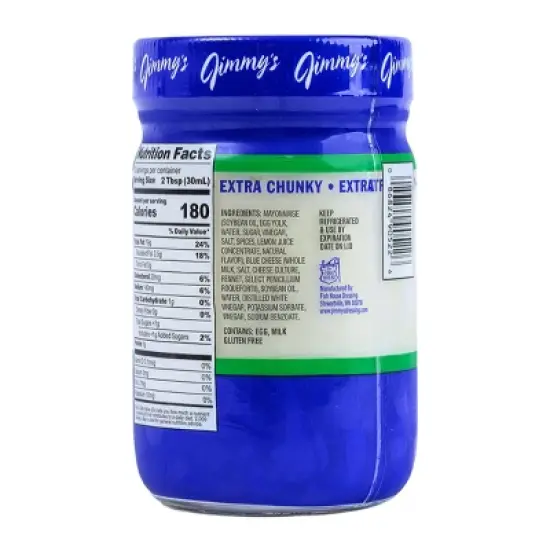 Jimmy's Extra Chunky Blue Cheese Dressing - 12 fl oz image {2}