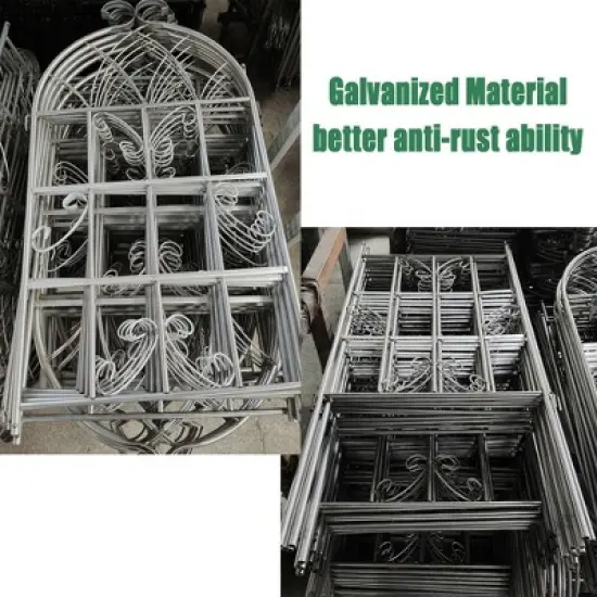 2 Pack Garden Trellis, 71"x19.7" Metal Plant Trellis, Wire Lattice Panel For Climbing Plants, Outdoor Rustproof Trellis Wall Decor For Plants Flowe image {3}