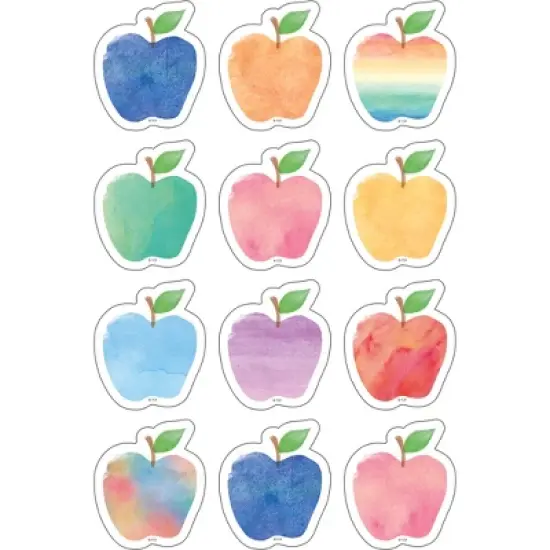 Teacher Created Resources&reg; Watercolor Apples Mini Accents, 36 Per Pack, 6 Packs image {1}