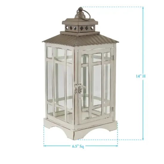 Park Designs Large White Lantern image {3}