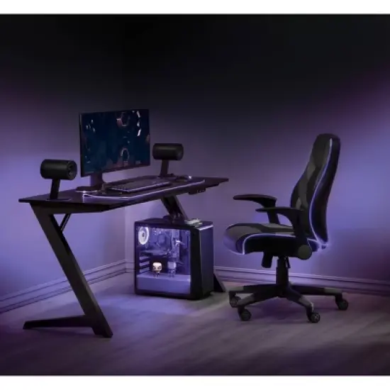 Beta Battlestation Gaming Desk Black - OSP Home Furnishings image {5}