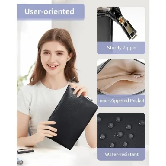 Narwey Small Makeup bag for Purse, Small Makeup Pouch image {2}