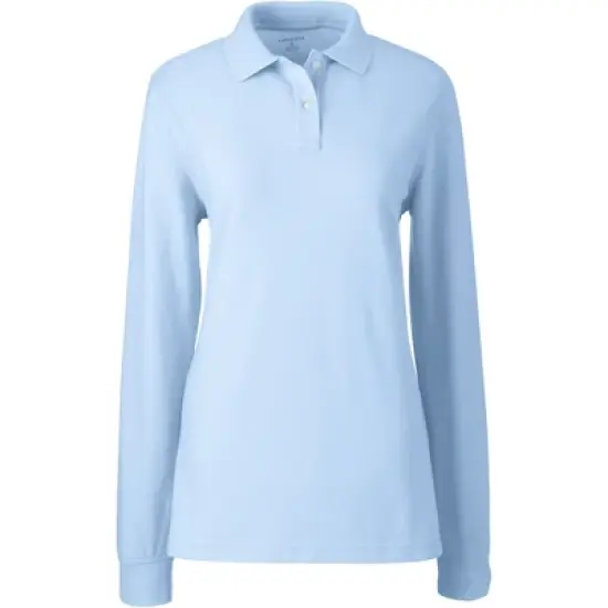 School Uniform Young Women's Long Sleeve Mesh Polo Shirt image {3}