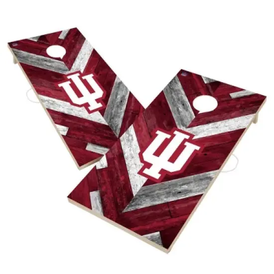 NCAA Indiana Hoosiers 2'x4' Solid Wood Cornhole Board image {1}