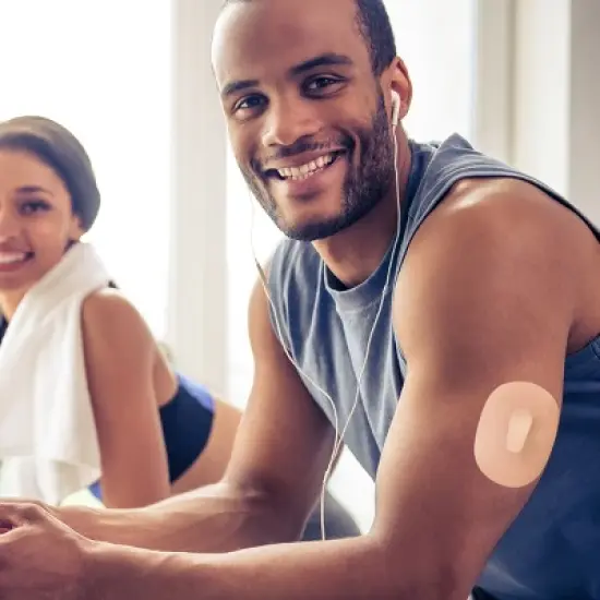 RightCare CGM Adhesive Synthetic Patch, Universal, Covered Oval, Multiple Colors, Bag of 25 image {8}