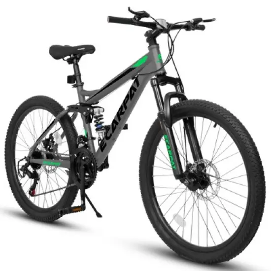 NicBex 26" Mountain Bike with Dual Suspension for Adults,21-Speed Grip Shifters,Aluminum Alloy Frame,Disc Brake,Mountain&City Road Bikes image {7}