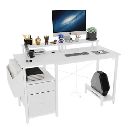 XINGHANZHENXUAN Multifunctional Computer Desk, Adjustable Home Office Gaming Table image {15}