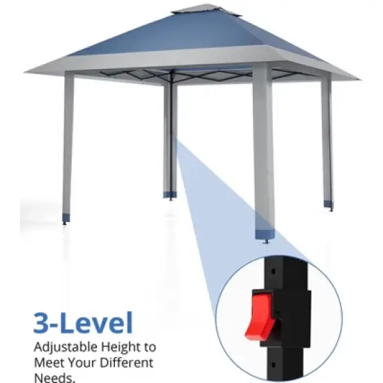 13x13 FT Gazebo Outdoor Canopy Tent, Outdoor Patio Gazebo, with Mosquito Netting, 4 Sandbags & Wheeled Bag, for Backyard image {3}
