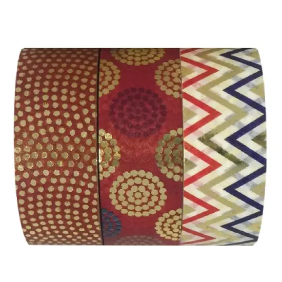 Wrapables Washi Masking Tape (Set of 3) image {14}