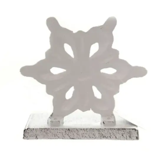 Christmas 5.0 Inch Snowflake Stocking Holder Stocking Holder , Cast Iron (1PC) image {1}
