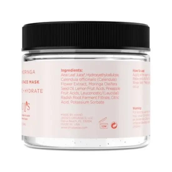 Jacq's Hydrating Probiotic Exfoliant Face Mask - 2 oz image {1}