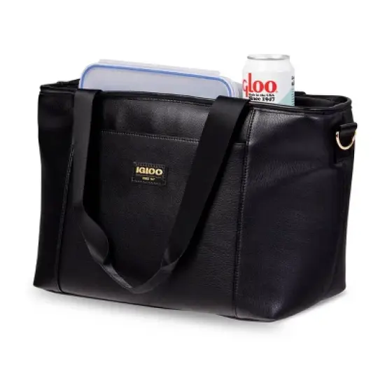 Igloo Luxe Tote Cooler Bag - Black image {6}