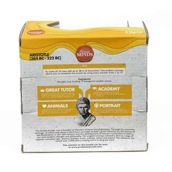 Professor Puzzle USA, Inc. Great Minds Aristotles Number 3D Brain Teaser Puzzle image {1}