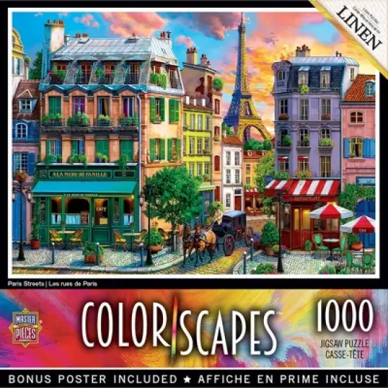 MasterPieces 1000 Piece Jigsaw Puzzle - Paris Streets - 19.25"x26.75" image {1}