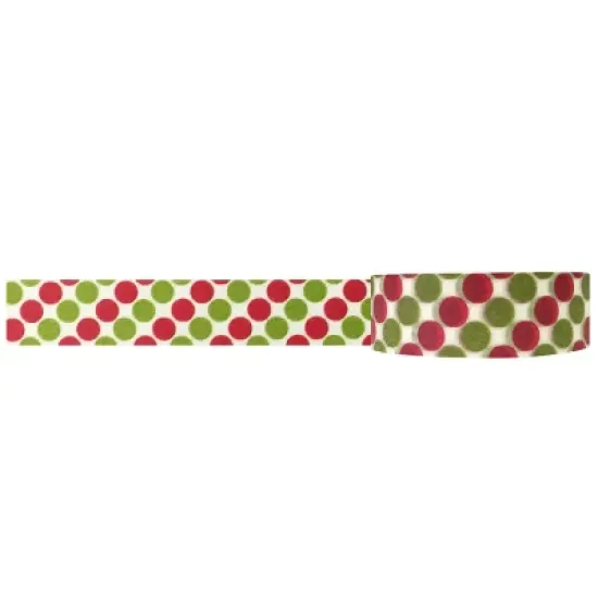 Wrapables Dotted Washi Masking Tape, Glo-Dots image {4}