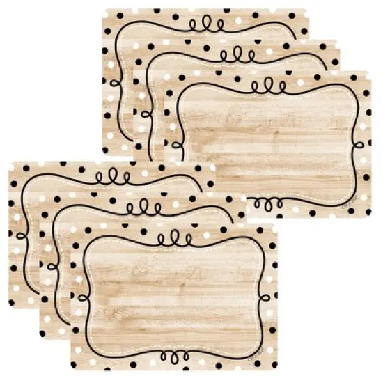 Creative Teaching Press&reg; Core Decor Loop-de-Dots on Wood Labels, 36 Per Pack, 6 Packs image {6}